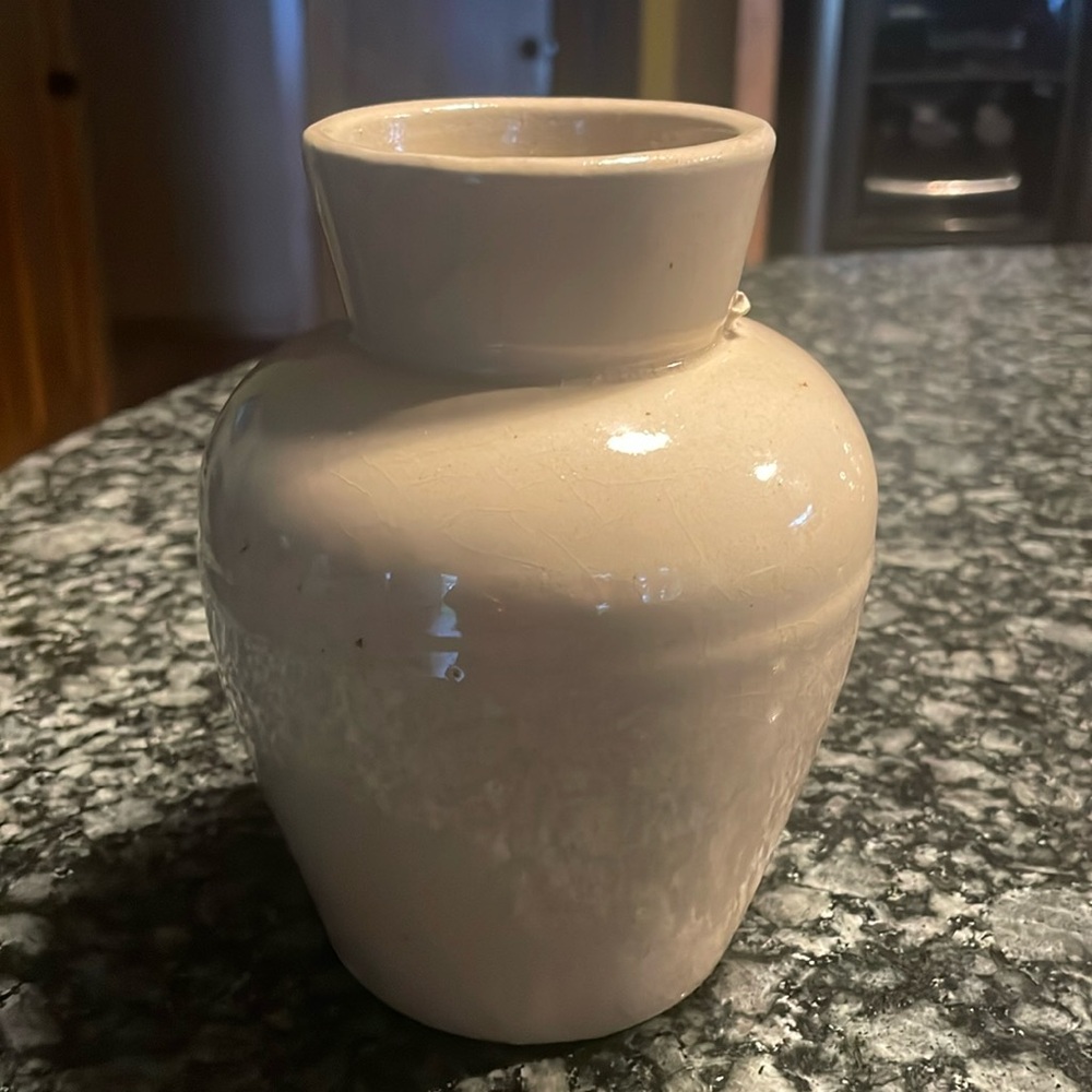 Antique WEYMAN'S SNUFF‎ stoneware crock COPENHAGEN